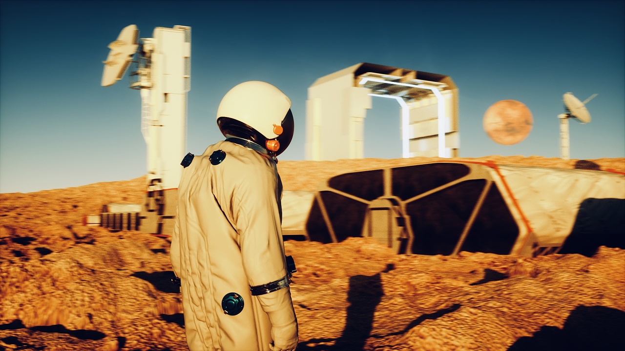 广泛存在于网络的,被玩坏了的,脱离了高低级趣味的c4d宇航员:woman