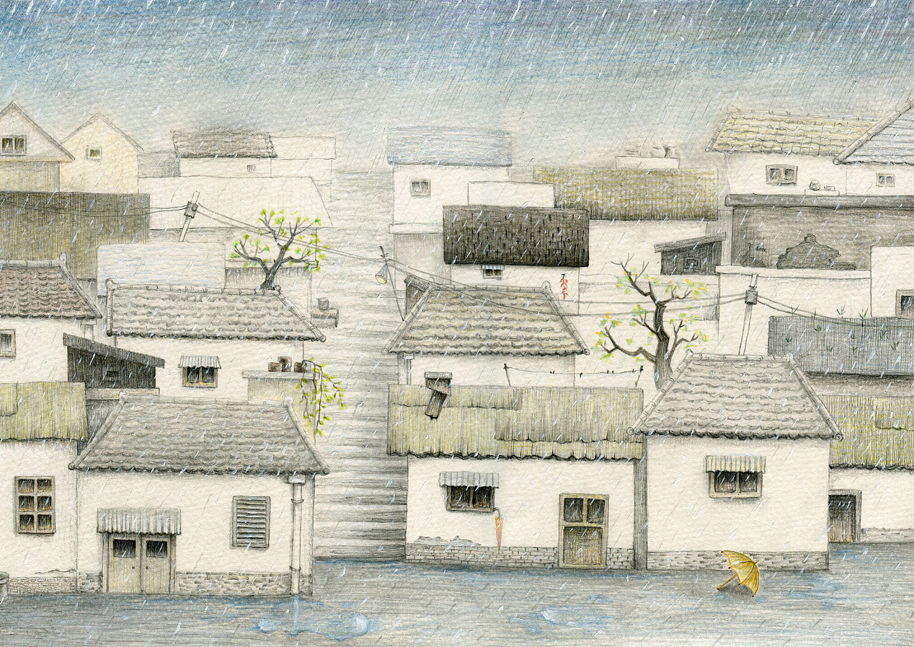 记忆中的老房子|插画|商业插画|longhyibi_原创作品-站酷(zcool)