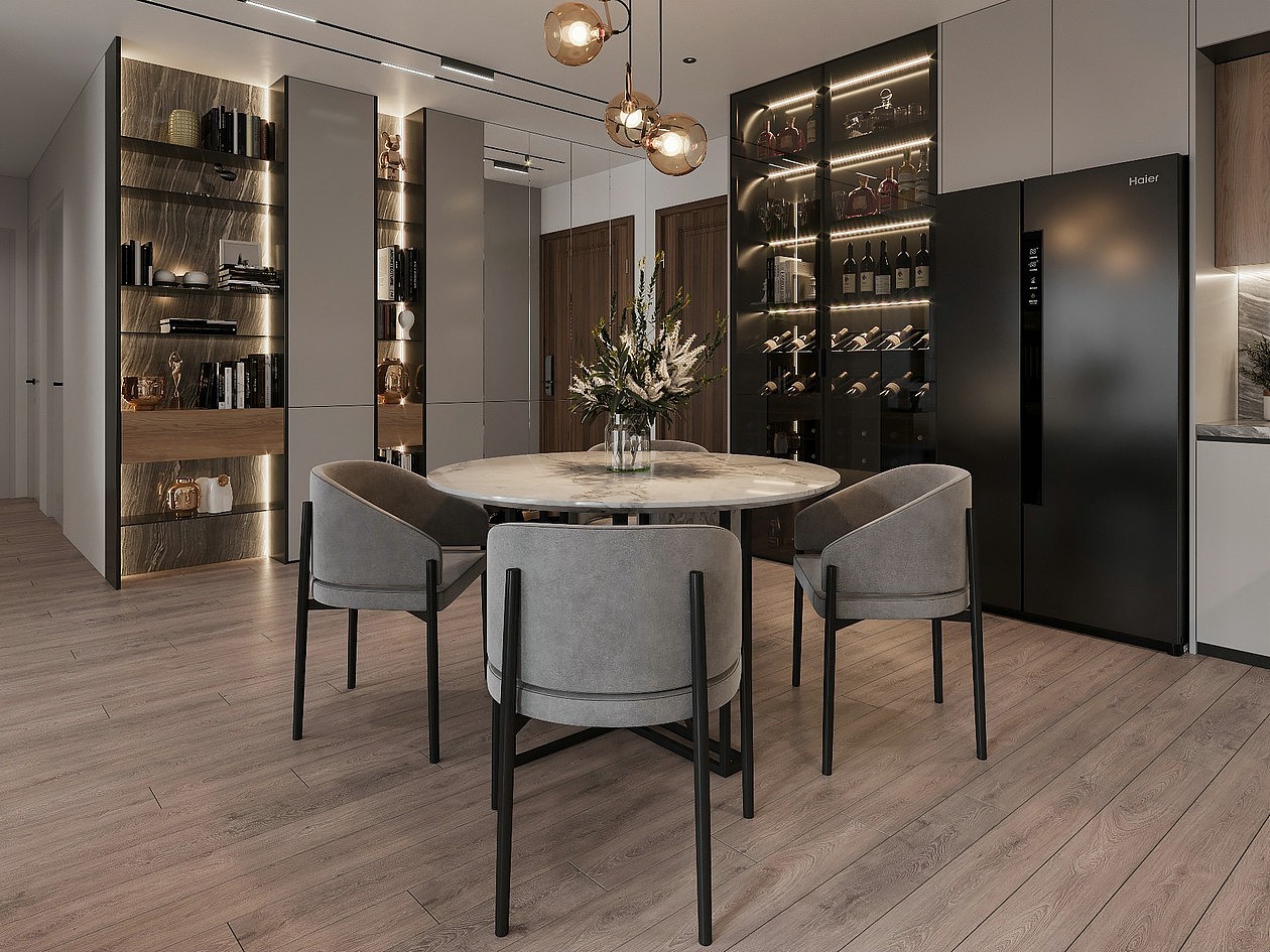 95㎡高级灰色系公寓