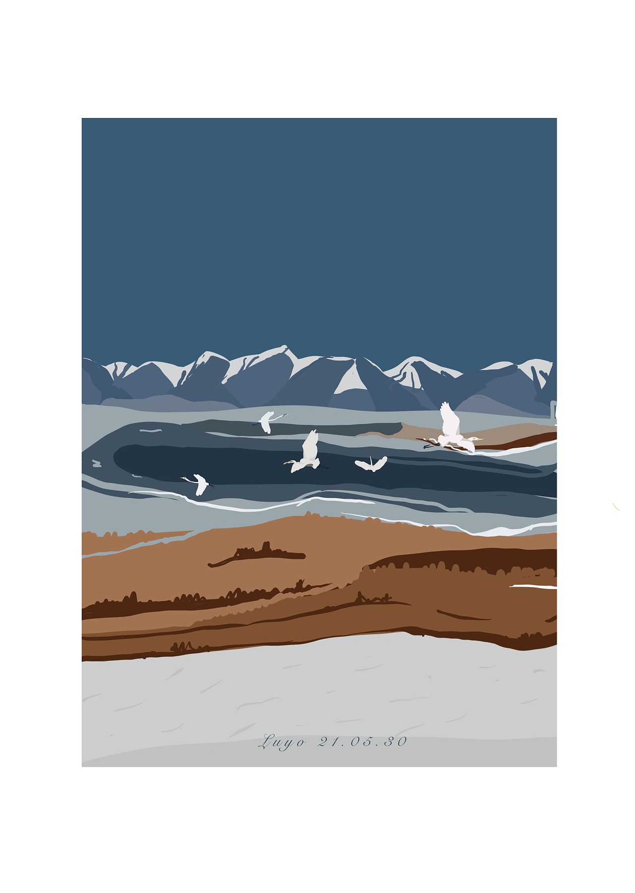 插画分享|赛里木湖