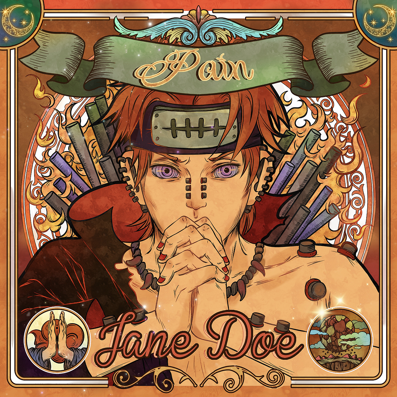 画的 火影忍者 晓组织