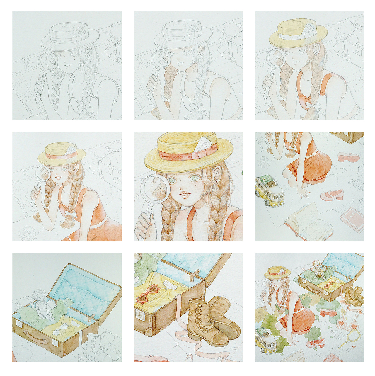 最后赏析部分的步骤因为书籍页数限制,没能用在书里,在这里放出一部分~