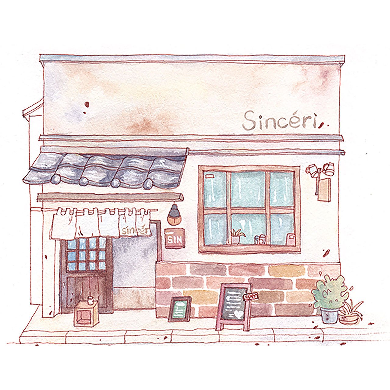 復(fù)古色系治愈小房子（圖ZMTk4NjE2MTky） - 創(chuàng)作習作 - 站酷設(shè)計師六個橙原創(chuàng)素材 - 站酷ZCOOL