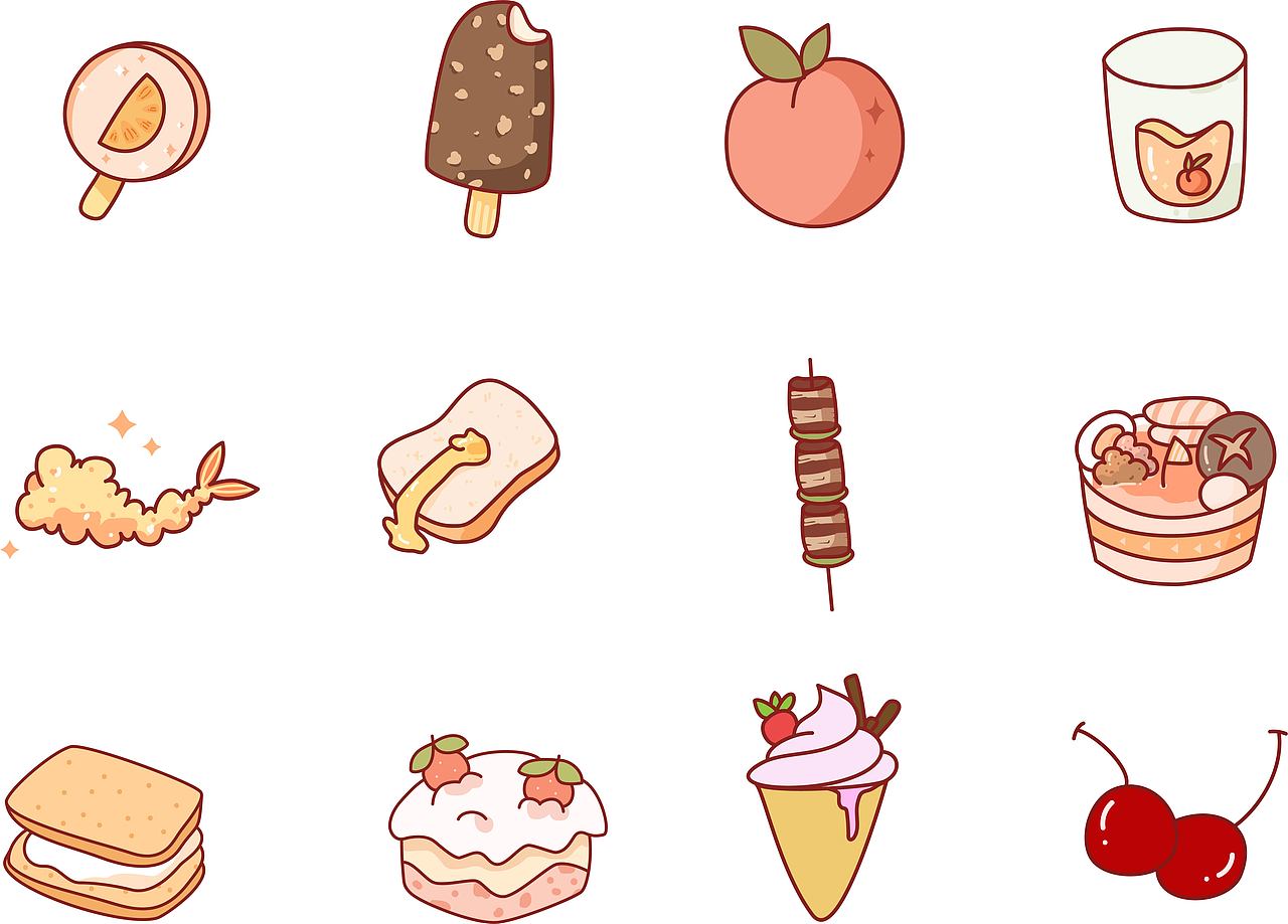 兒插元素（圖ZMjUyMDI4OTA0） - 兒童插畫 - 站酷設(shè)計(jì)師畢原原創(chuàng)素材 - 站酷ZCOOL