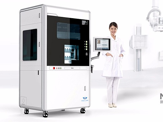 医疗静脉自动配药机器人,实验室设备外形外观工业设计