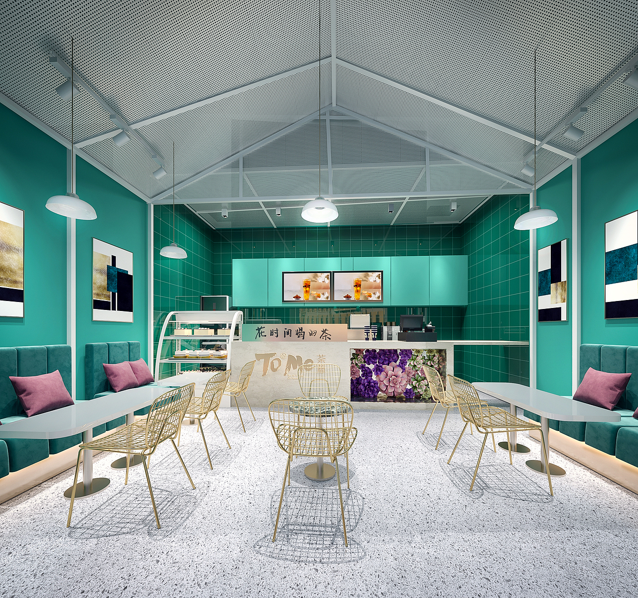 2019-04-15荼蘼餐饮店空间表现（图ZMTc4OTkwOTQw） - 家装设计 - 站酷设计师你看我名字干嘛原创素材 - 站酷ZCOOL