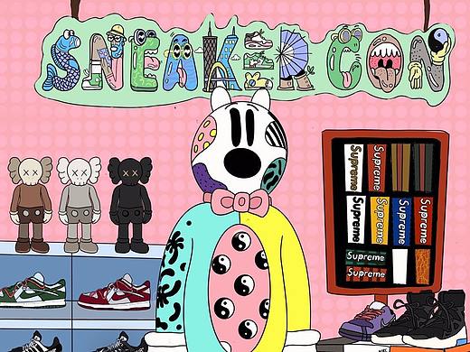 SNEAKER CON广州（个人主页-ZNDE5MDk2MzY=） - 艺术插画 - 站酷设计师三水吉原创素材 - 站酷ZCOOL