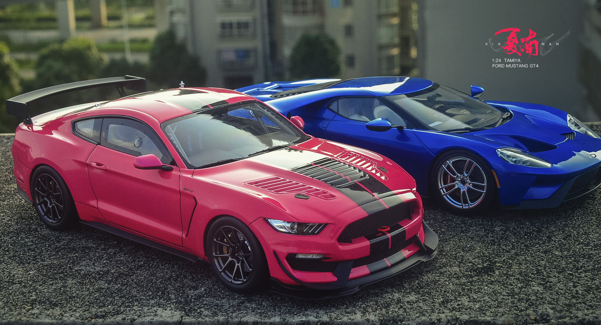 田宫1:24 福特野马 gt4
