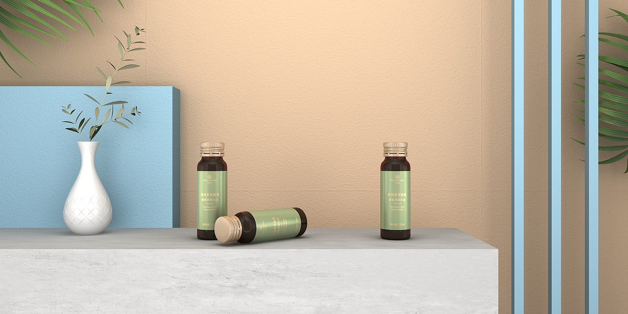 专妍小红唇酵素果蔬饮品包装 普洱茶包装 大健康包装（图ZMjQwMTg2MTcy） - 包装 - 站酷设计师投以木瓜品牌设计原创素材 - 站酷ZCOOL