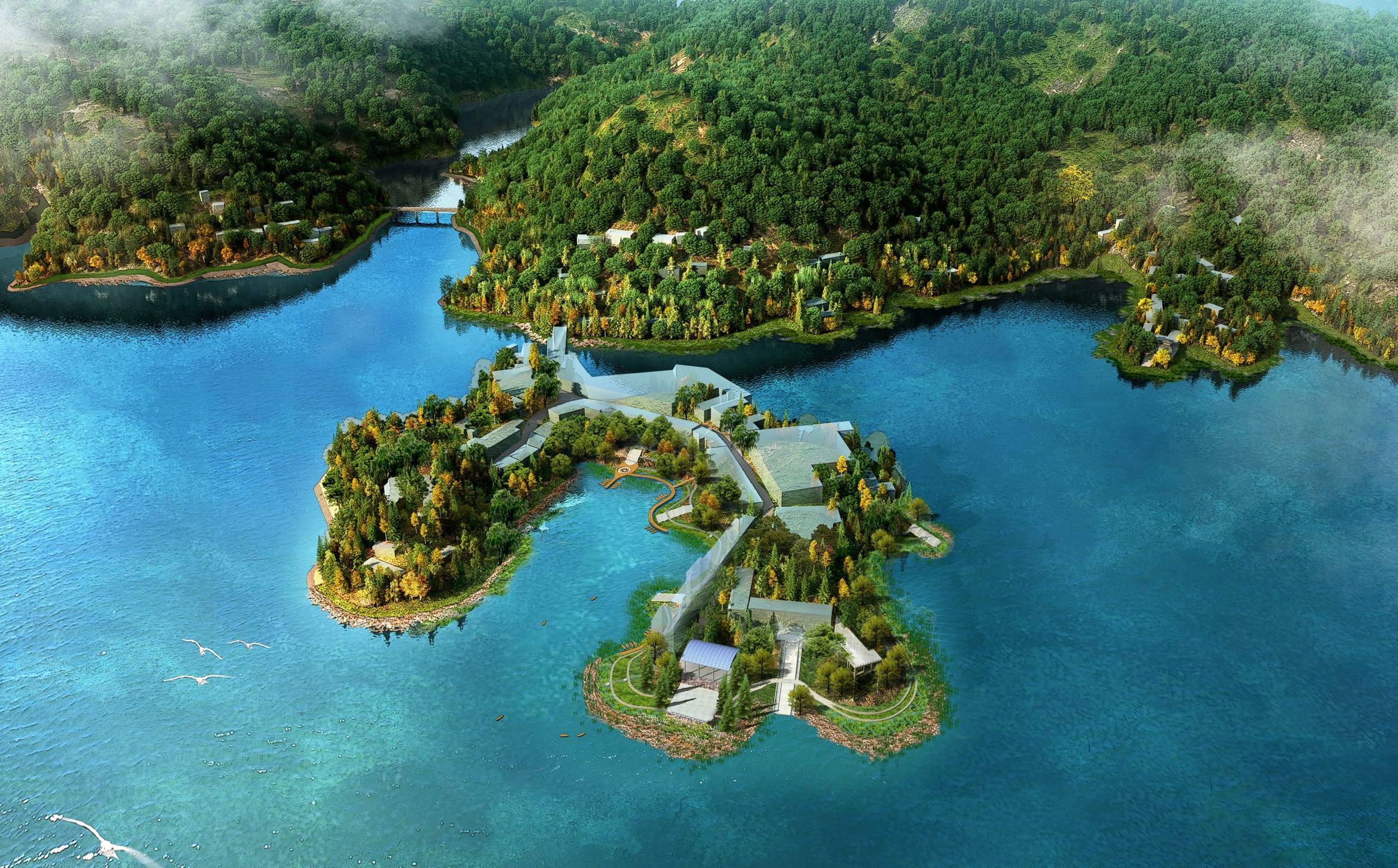 东江湖湿地景观概念规划