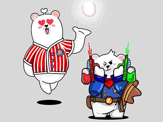 临摹美的熊