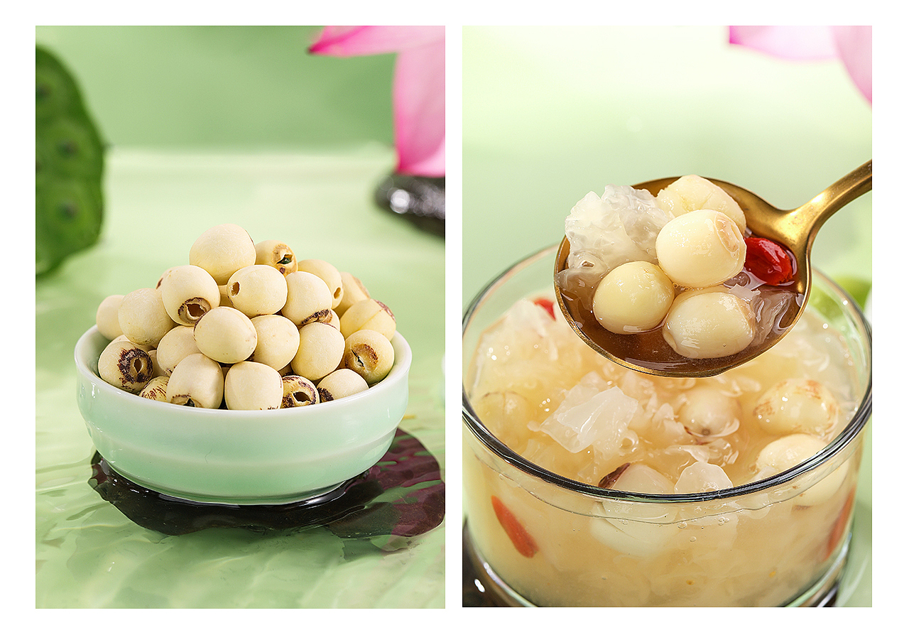 枸杞,莲子芯,莲子,覆盆子,陈皮