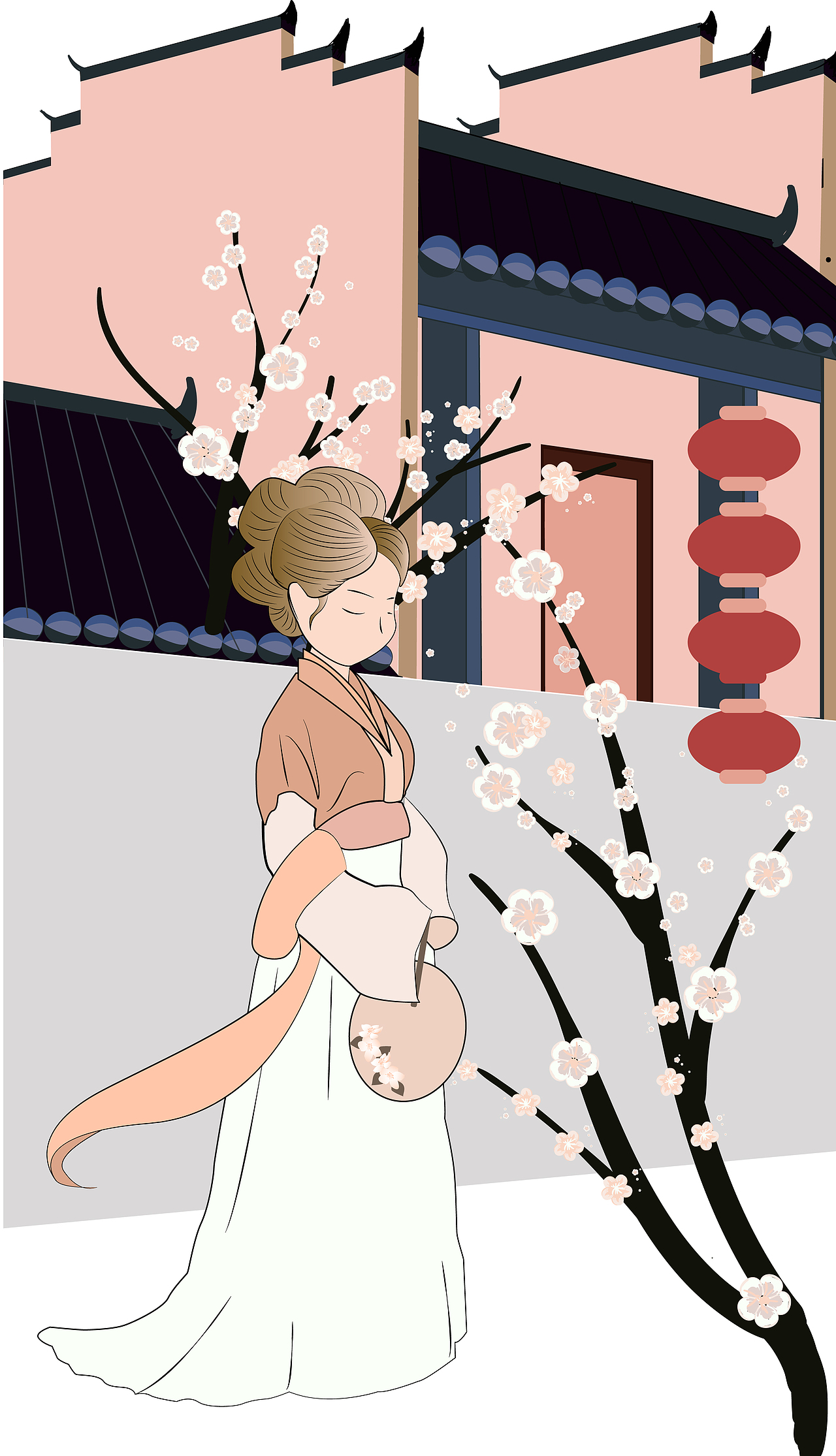 古风祈福小女孩