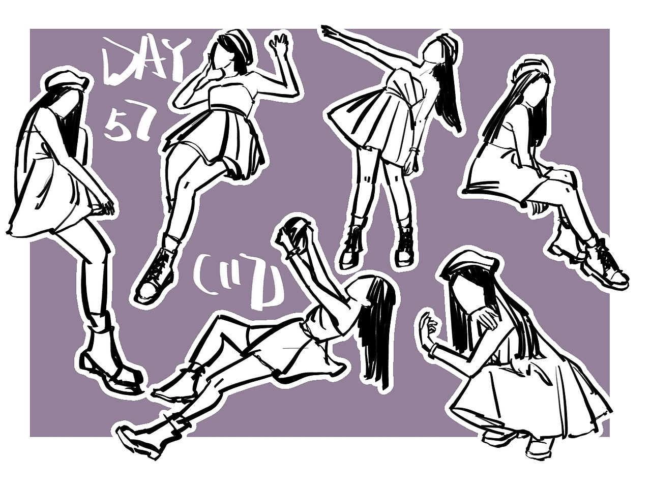 #速写60天挑战赛#day57(117)@速写班长