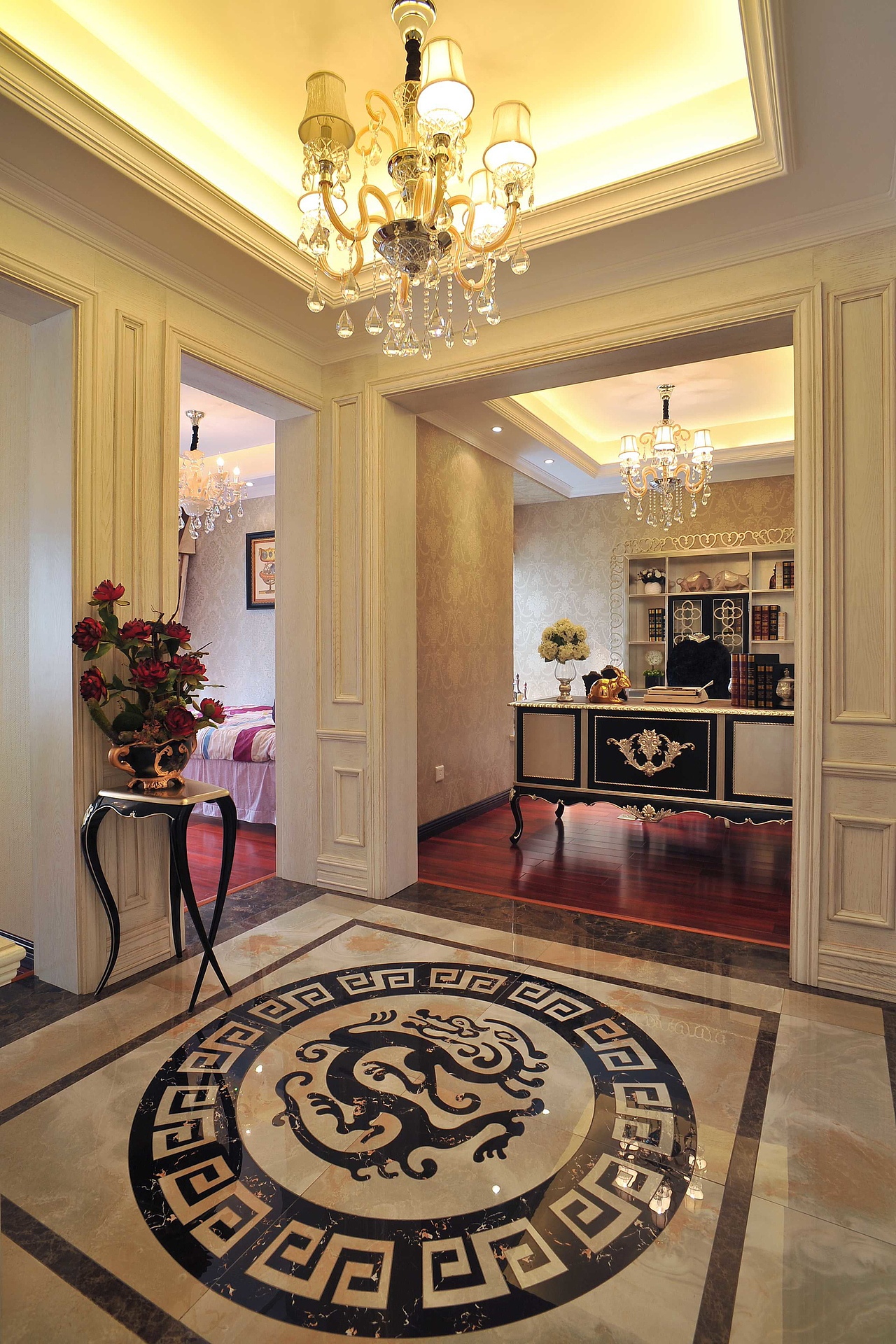 金手指装饰|中铁生态城欧式奢华别墅装修案例!