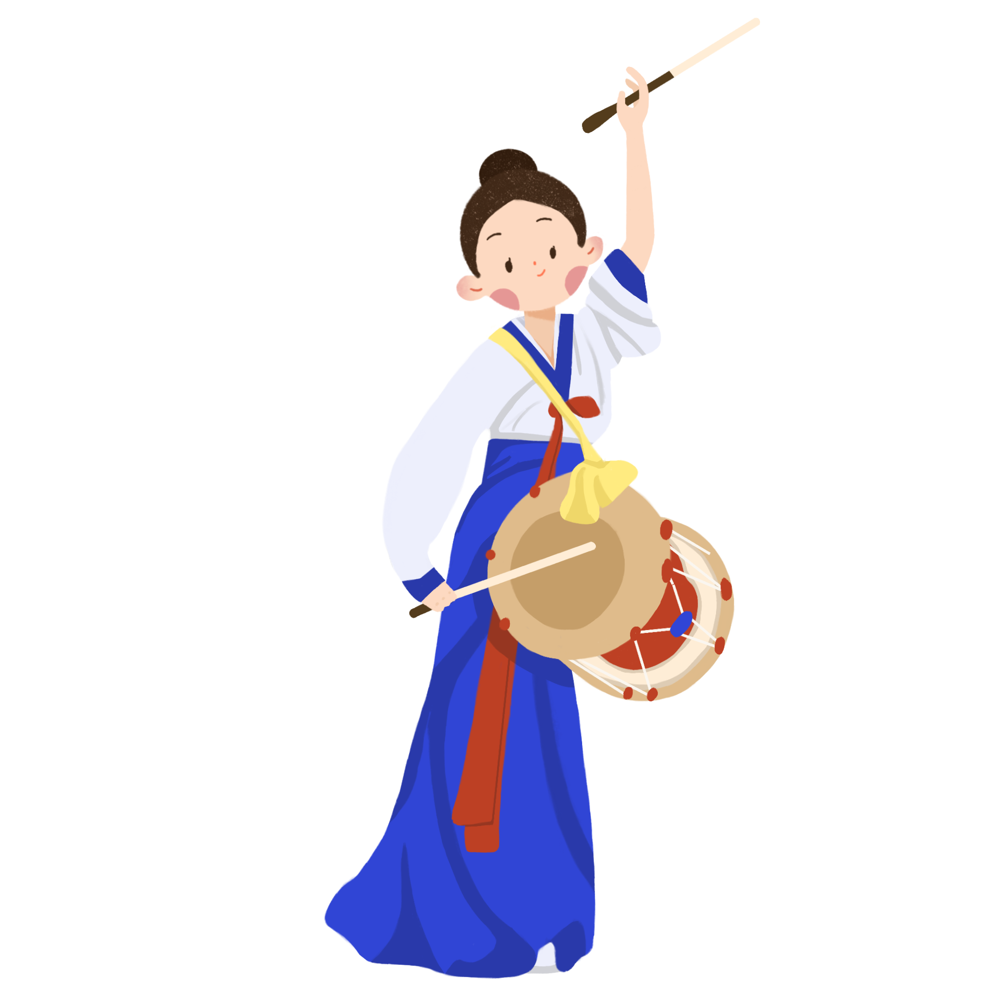 吉林省朝鲜族国家级非物质文化遗产|插画|创作习作|惊南北下 - 原创