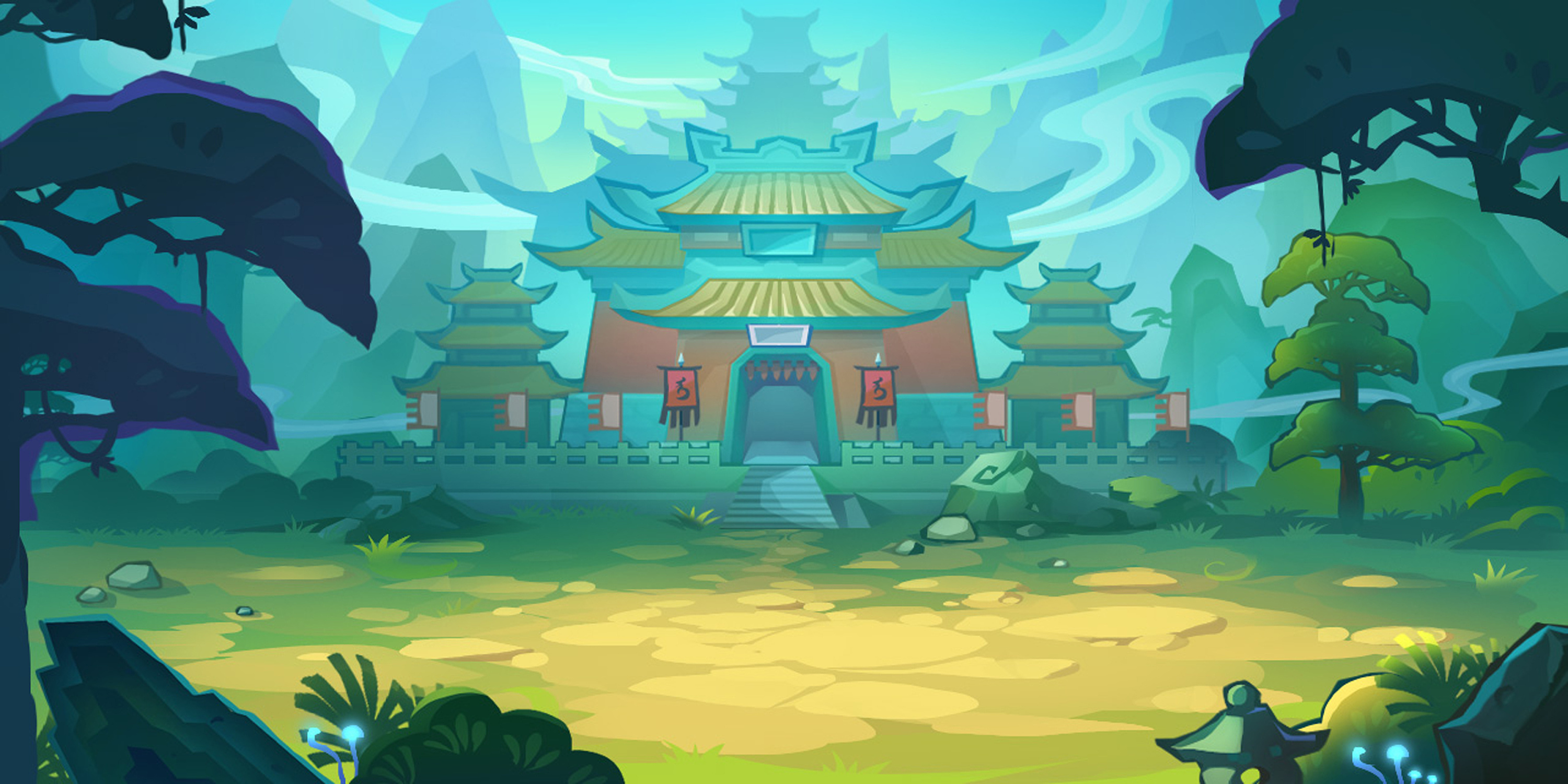 早期画的一些横版概念和成品小作