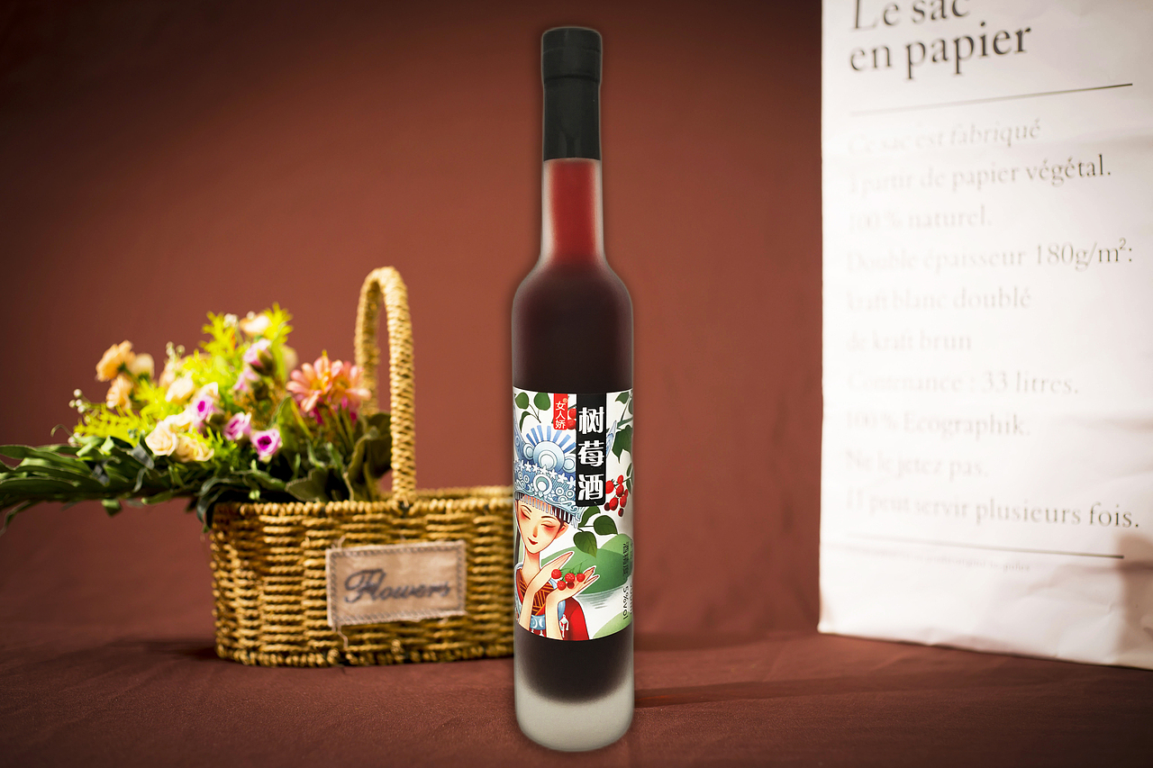 女人娇树莓酒500ml