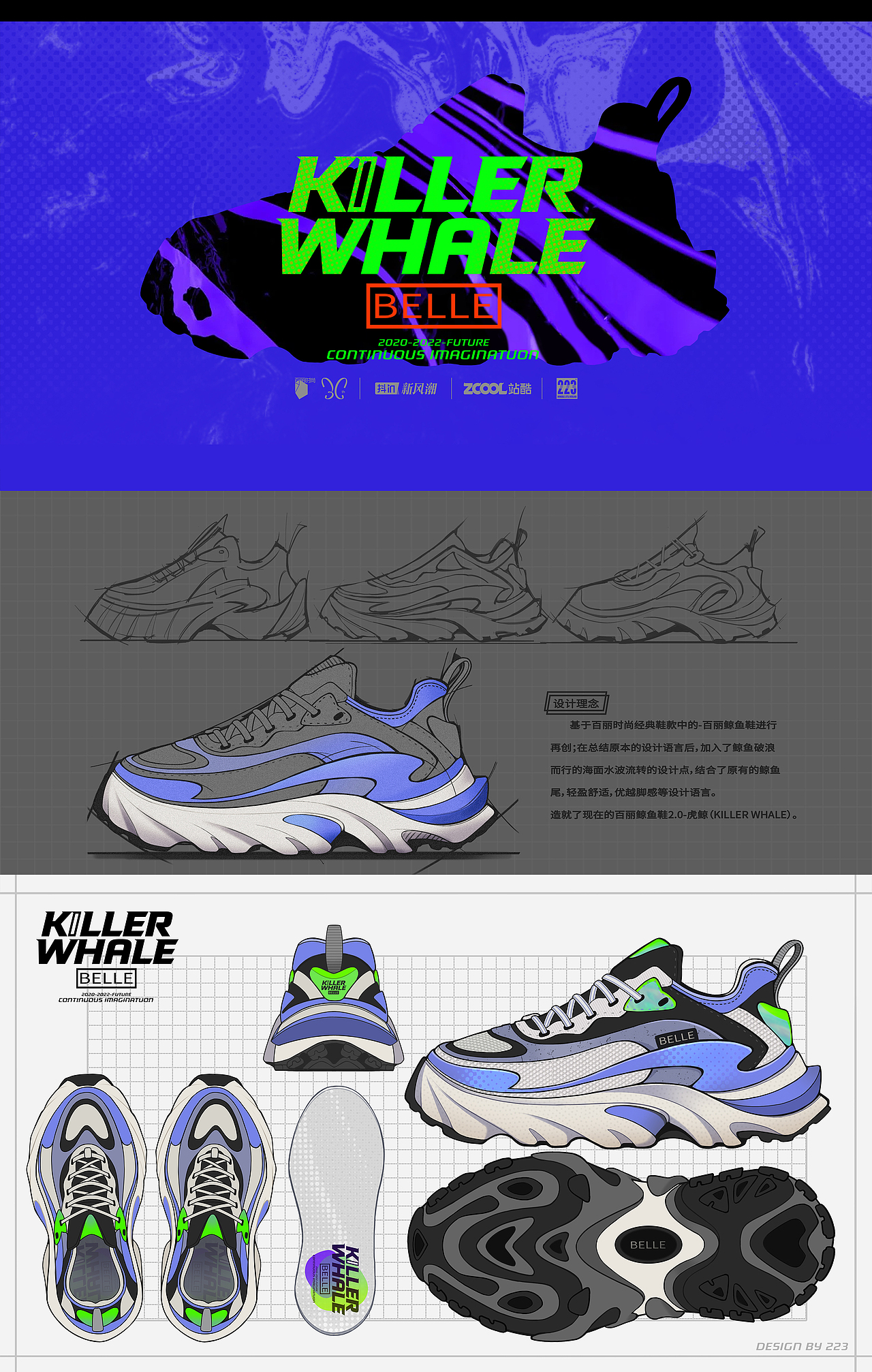 百丽时尚-KILLER WHALE（图ZMzA4NDkzMjgw） - 鞋履设计 - 站酷设计师二二三原创素材 - 站酷ZCOOL
