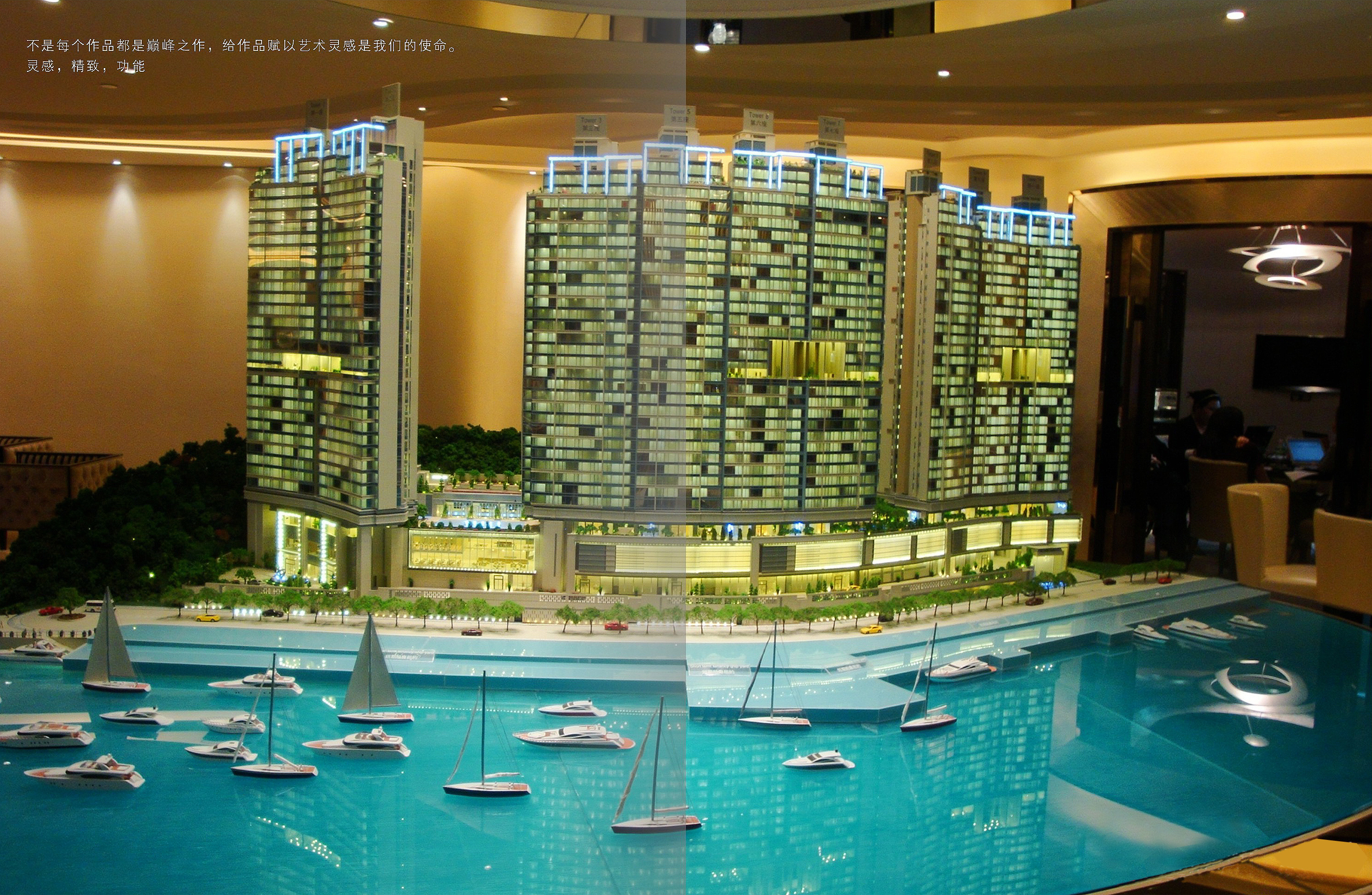 建筑沙盘模型|空间|展陈设计|冠标数字展厅模型 - 原创作品 - 站酷