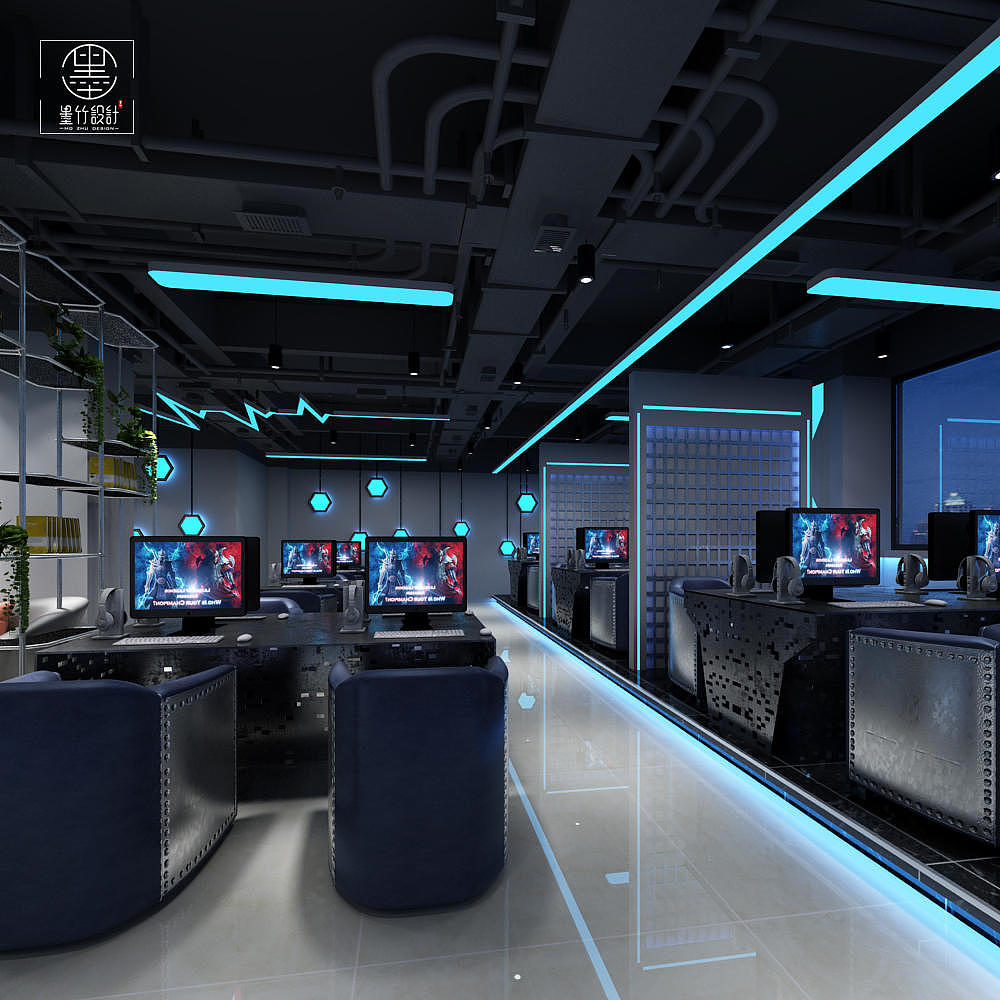 头号玩家电竞网咖娱乐区设计