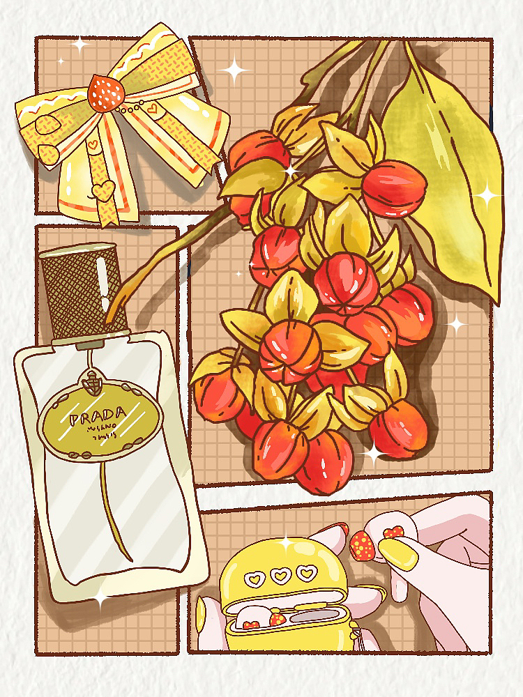 分镜插画｜花卉➕小物件饰品（图ZMzI0OTExMjA4） - 创作习作 - 站酷设计师Indeepmood原创素材 - 站酷ZCOOL