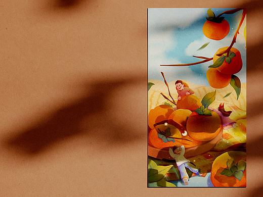 二十四节气-霜降（个人主页-ZNDg0MjgwMzI=） - 商业插画 - 站酷设计师狸子菌原创素材 - 站酷ZCOOL