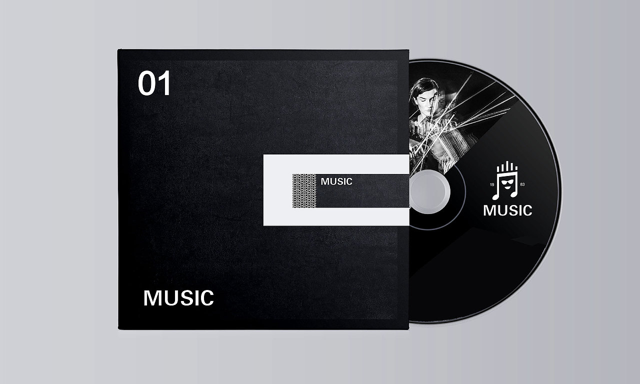 MUSIC 品牌形象设计 酷 表情 舞蹈 音乐LOGO 黑色VI（图ZNzI2MjA3MzI=） - Logo - 站酷设计师末日孤歌原创素材 - 站酷ZCOOL