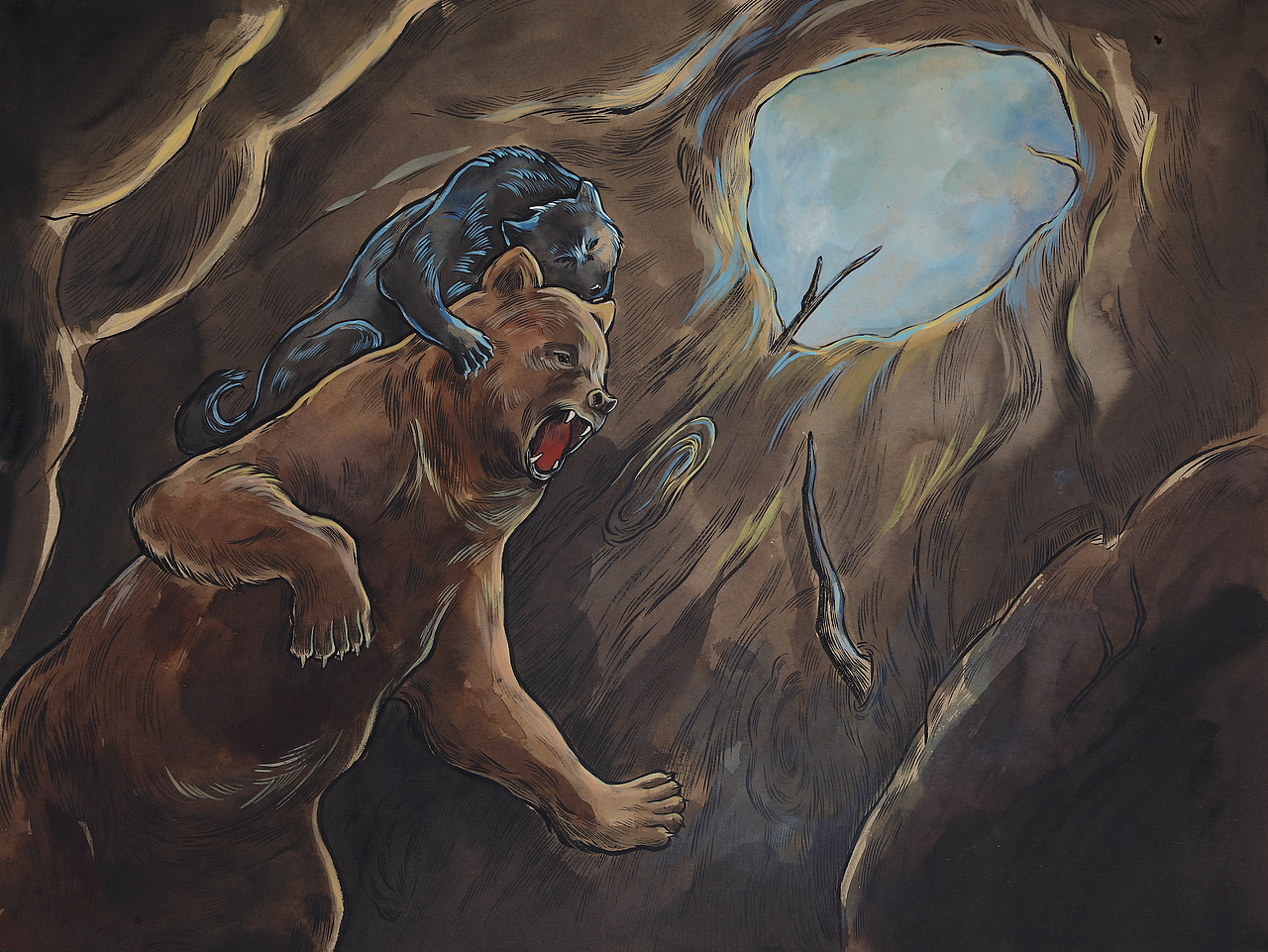 狼王梦连环画上册