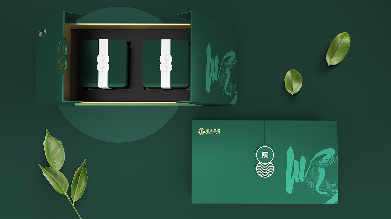 周顺来茶叶礼盒包装（图ZMjY3NzU5MTcy） - 包装 - 站酷设计师wodong0518原创素材 - 站酷ZCOOL