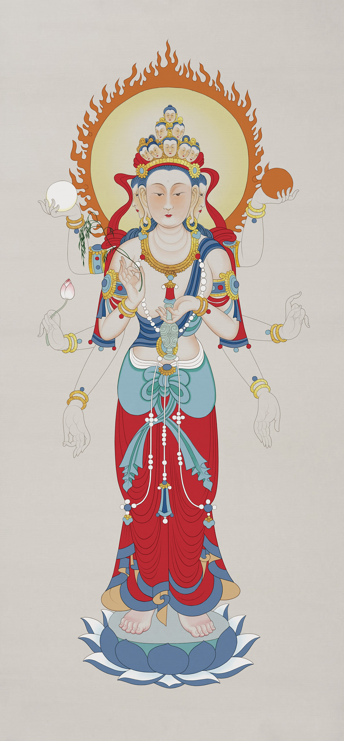 工笔画观世音菩萨(临摹)