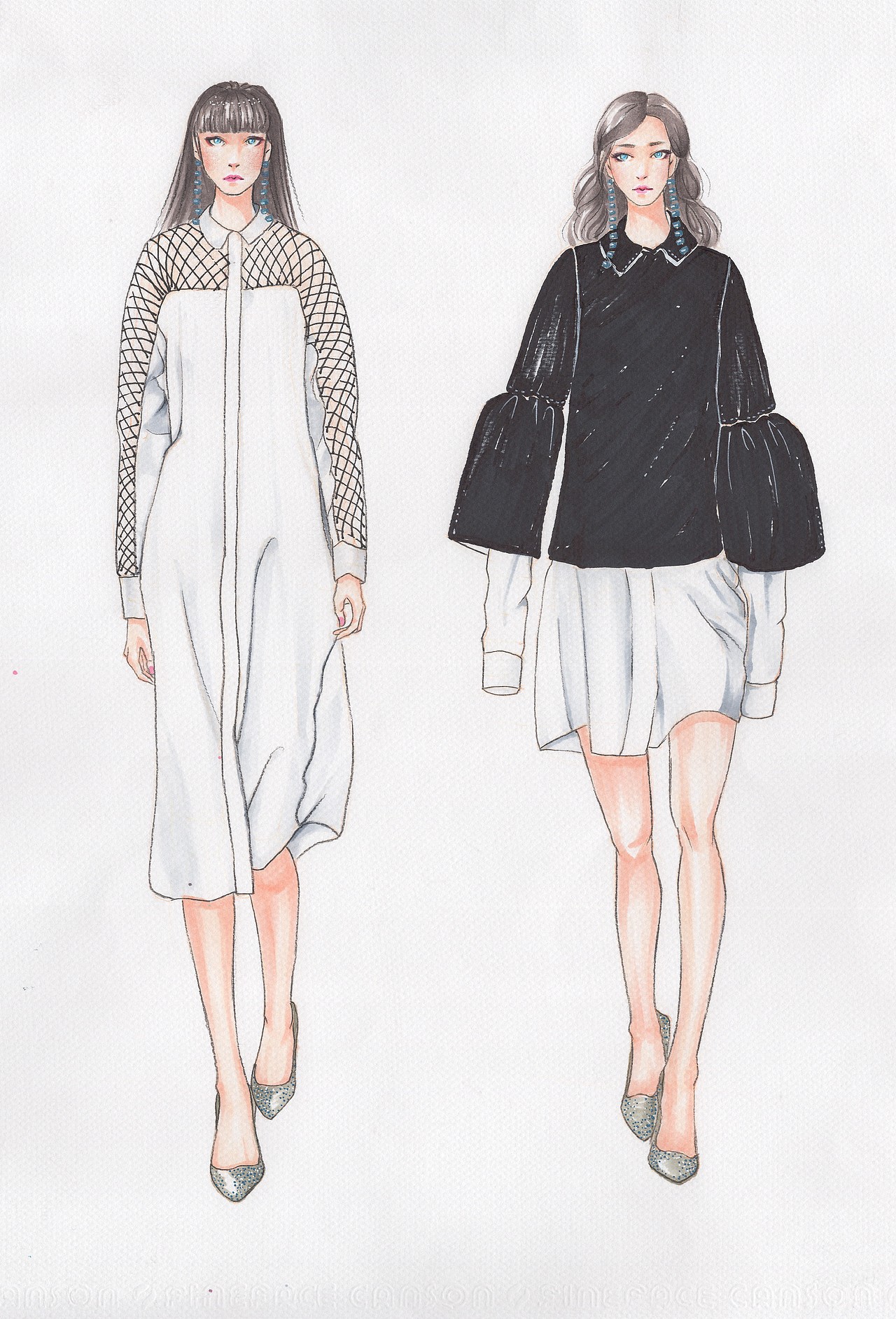 多张服装插图集合（图ZMTEwODgxOTQ0） - 休闲/流行服饰 - 站酷设计师萌主大人_DEMO原创素材 - 站酷ZCOOL