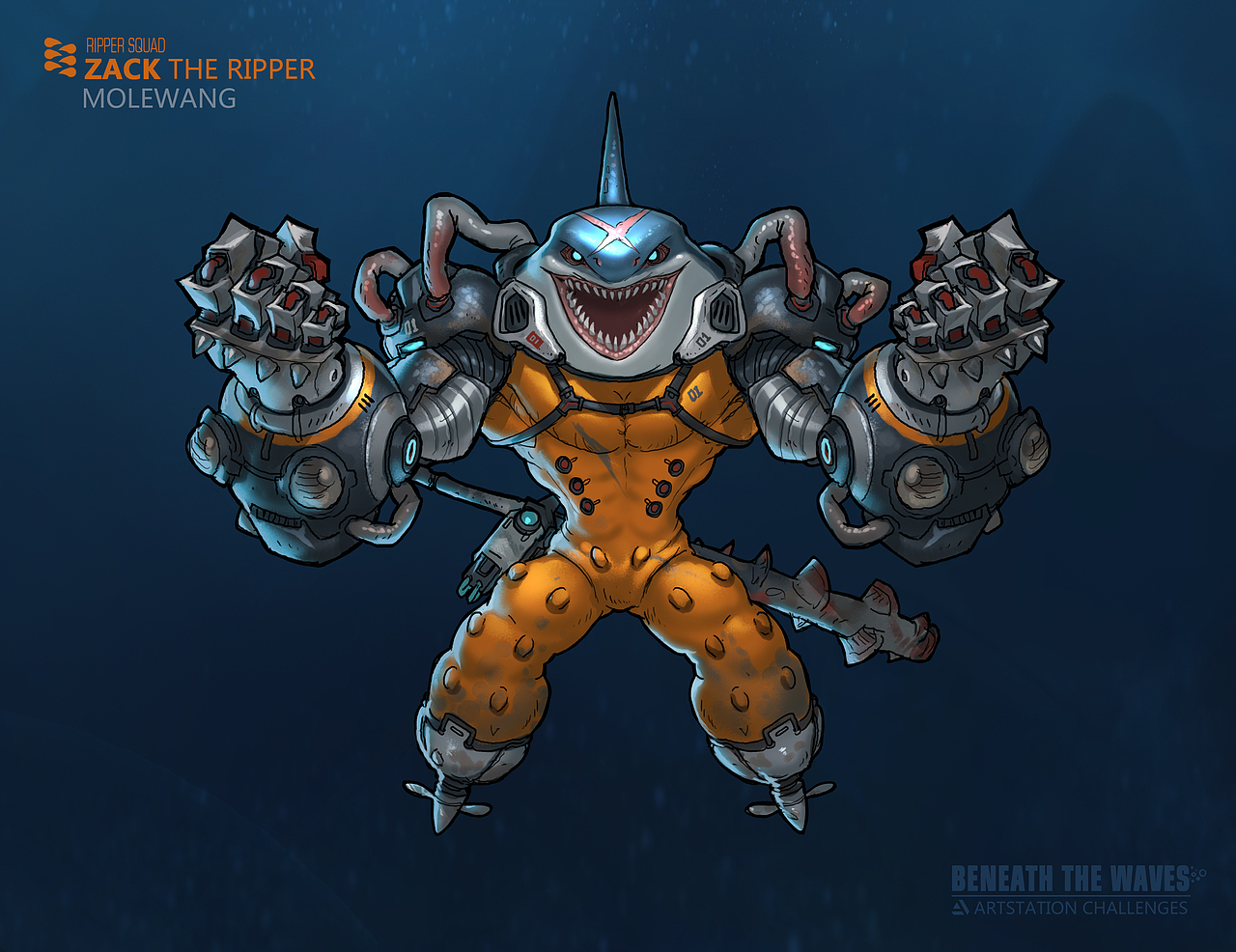 artstation2017角色设计挑战_mole同学-站酷zcool