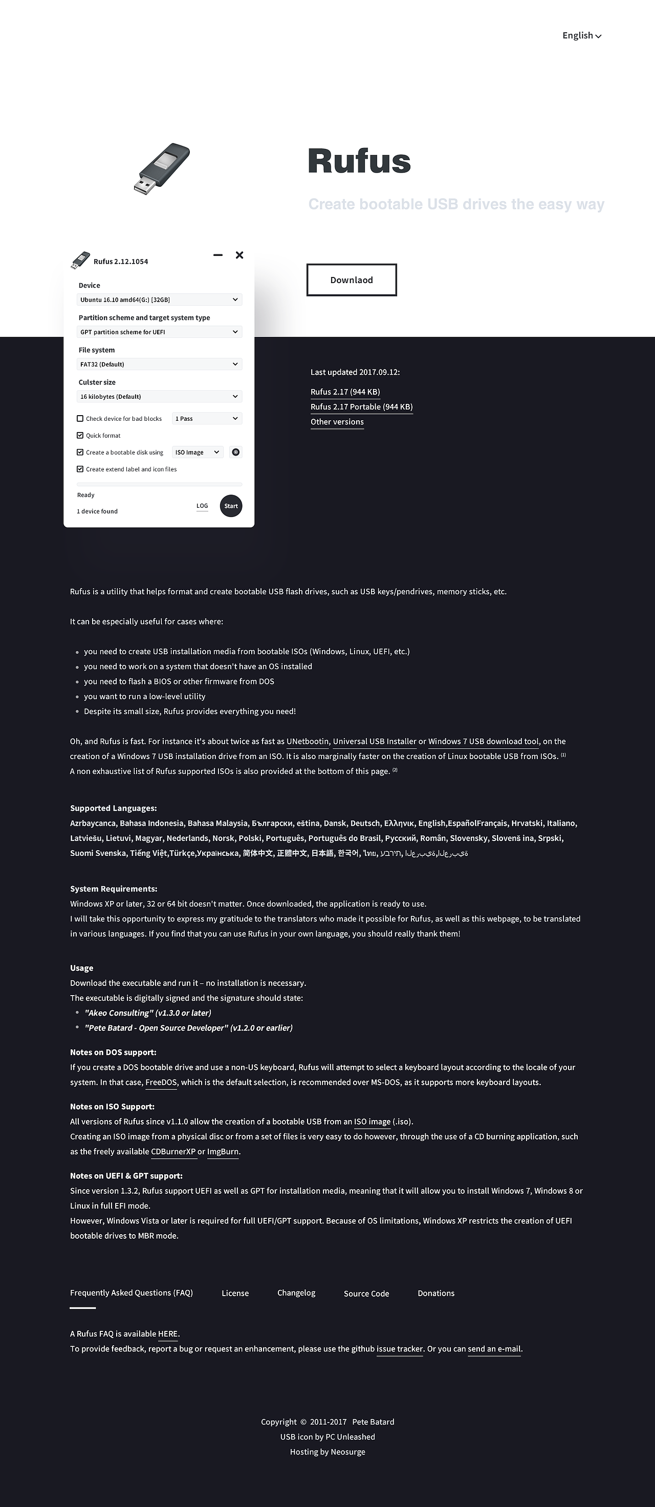 Rufus 官网重设计（图ZOTMwODg1MDg=） - 其他网页 - 站酷设计师xincreate原创素材 - 站酷ZCOOL