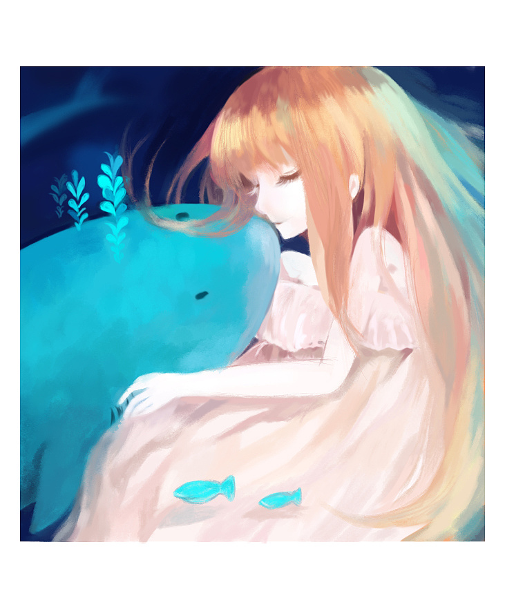 鲸鱼座 少女图片