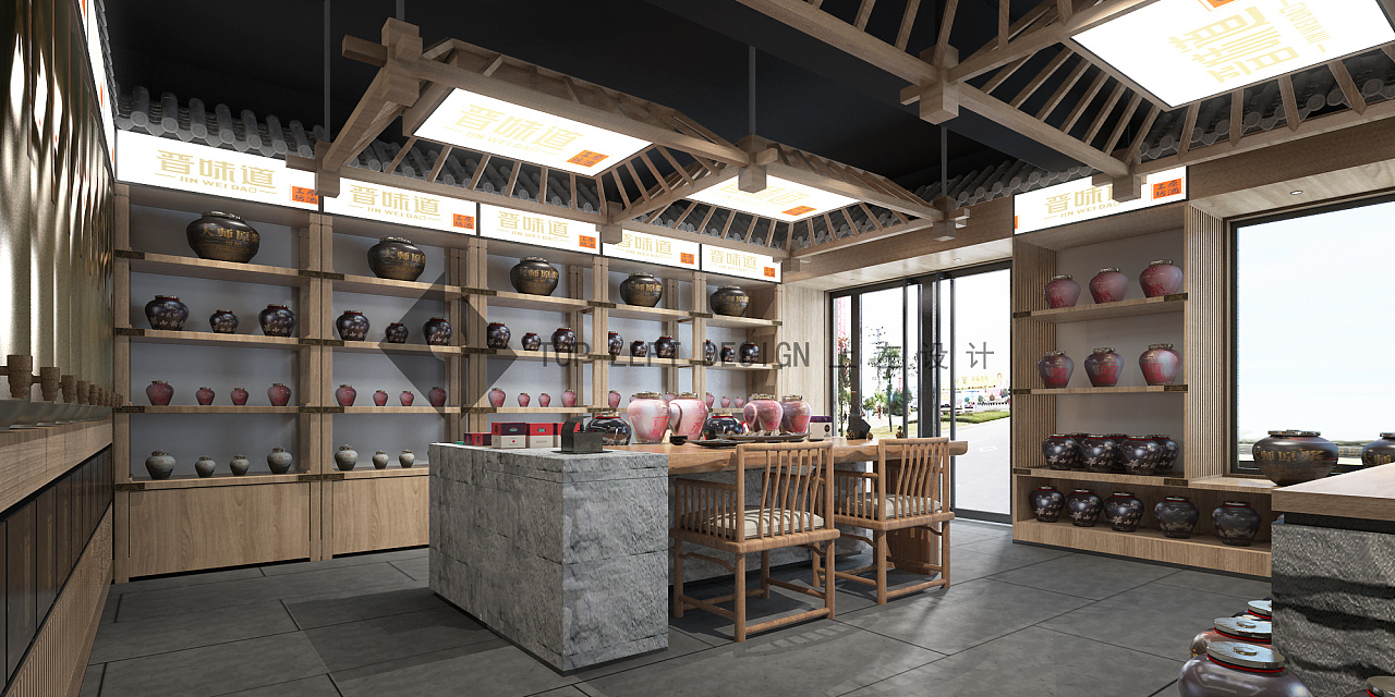 晋味道酒业原酒工坊专卖店|空间|家装设计|广州上左设计 - 原创作品