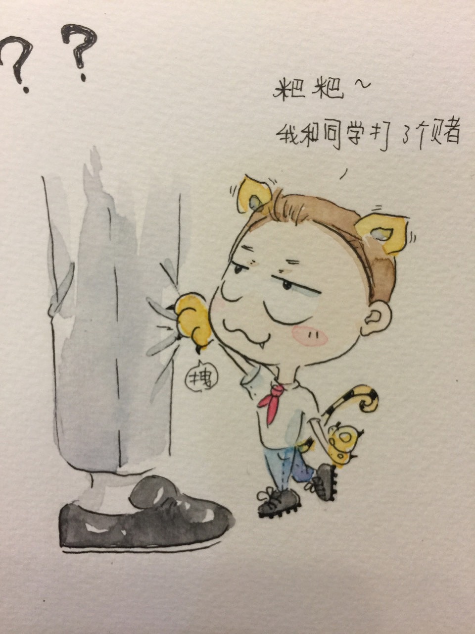 Q版小人手绘练习（图ZNTgwMTgzMjg=） - 创作习作 - 站酷设计师ROE若伊原创素材 - 站酷ZCOOL