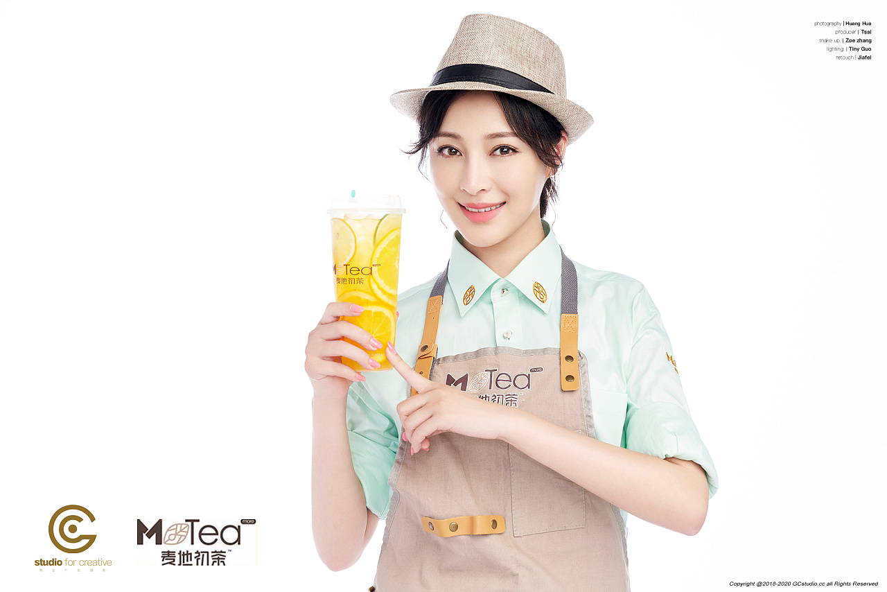 广告摄影------麦地初茶甘婷婷代言形象片