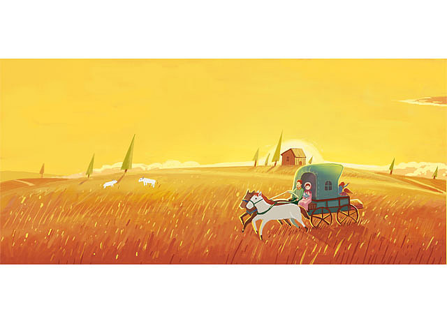 儿童文学封面插图