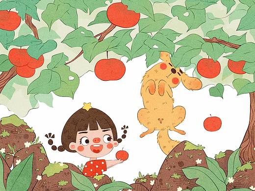 摘苹果