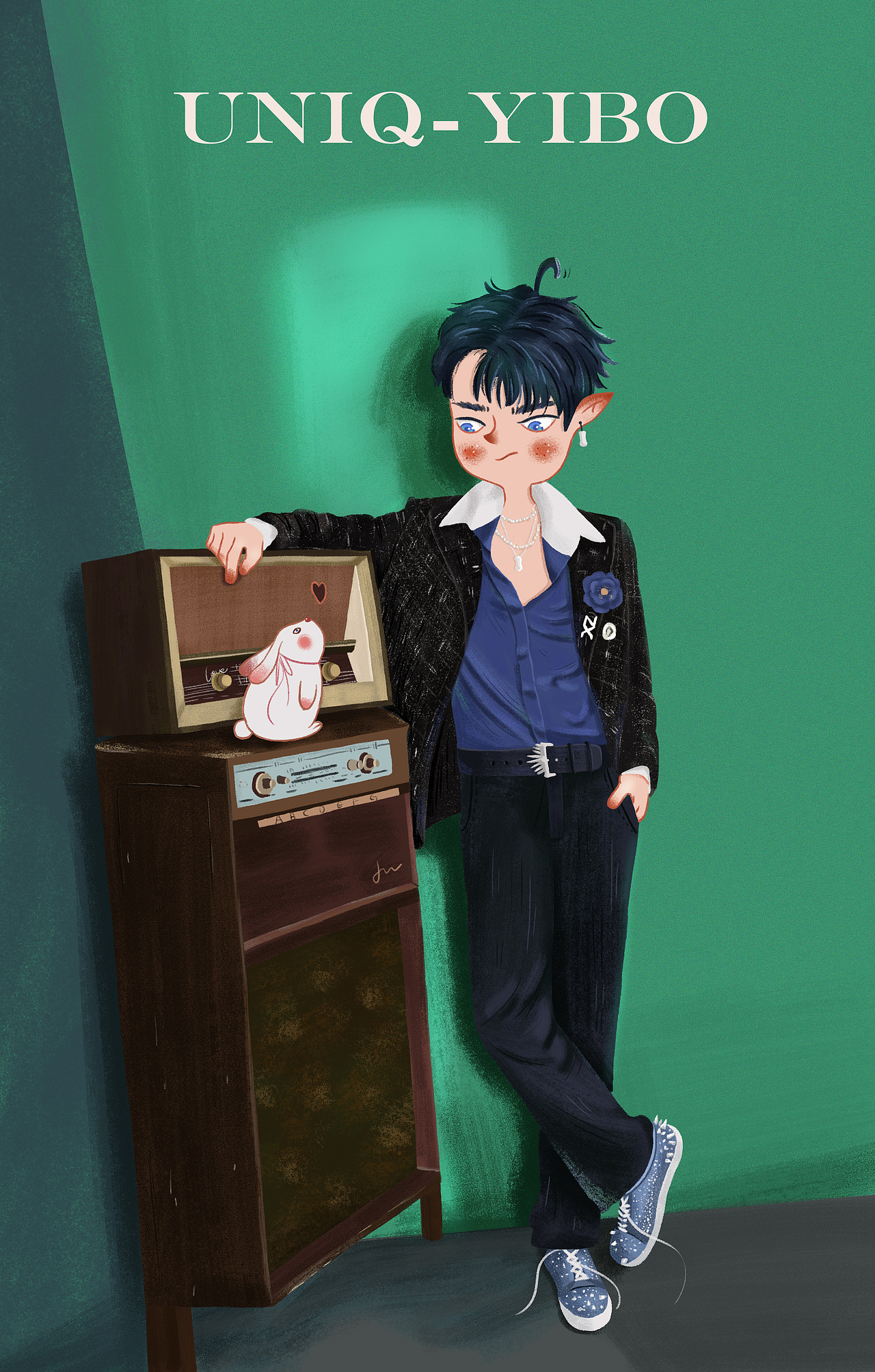 明星照片转插画 练习