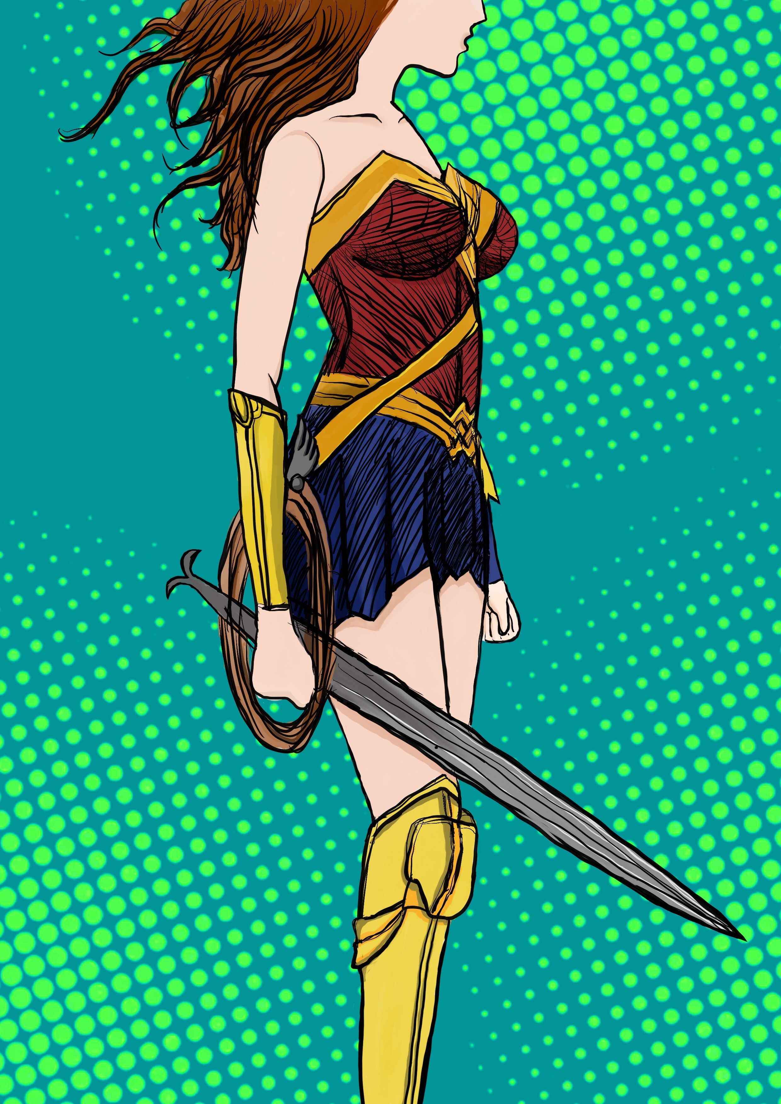 波普女侠|插画|商业插画|陌小签签 - 原创作品 - 站酷 (zcool)