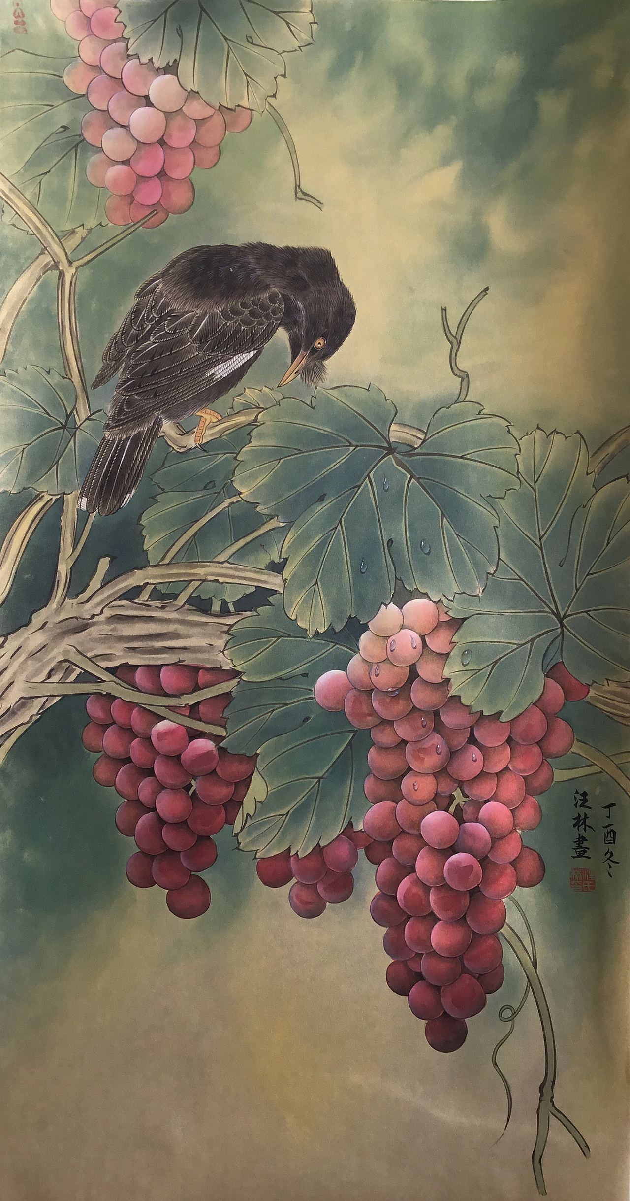 画家汪林工笔画作品