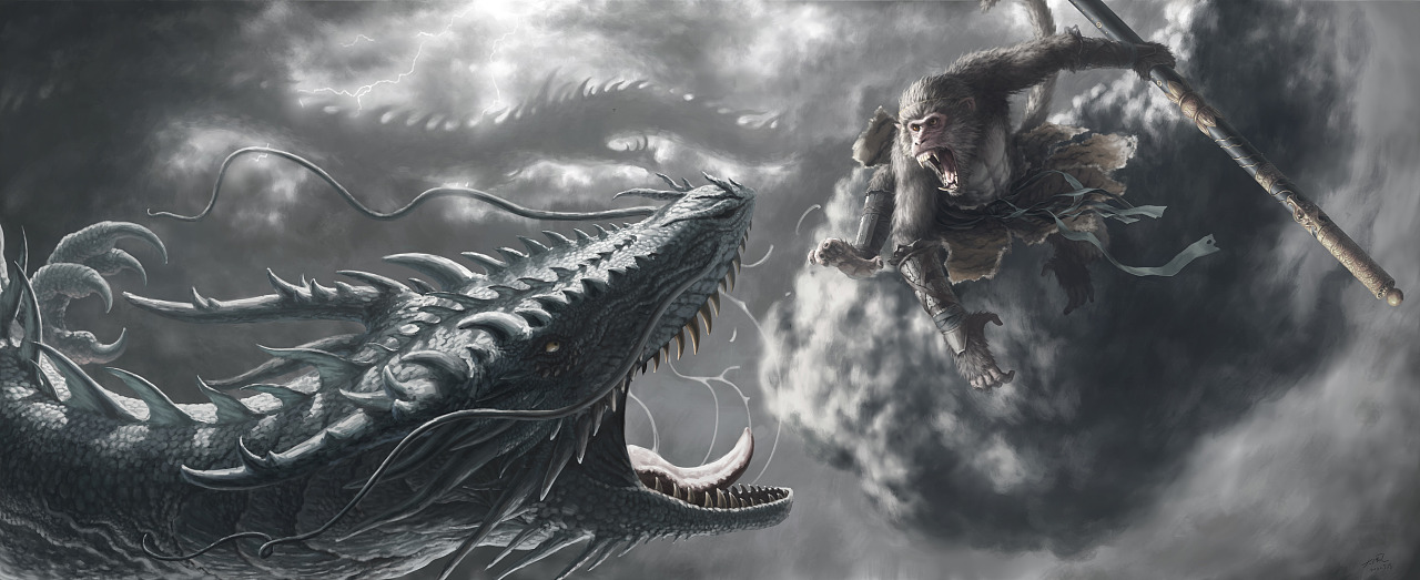 鹰愁涧悟空斗白龙