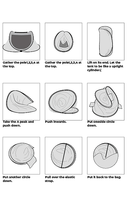 那些年画过的帐篷说明书（图ZMjUwMjgwMzY0） - 商业插画 - 站酷设计师青灵原创素材 - 站酷ZCOOL