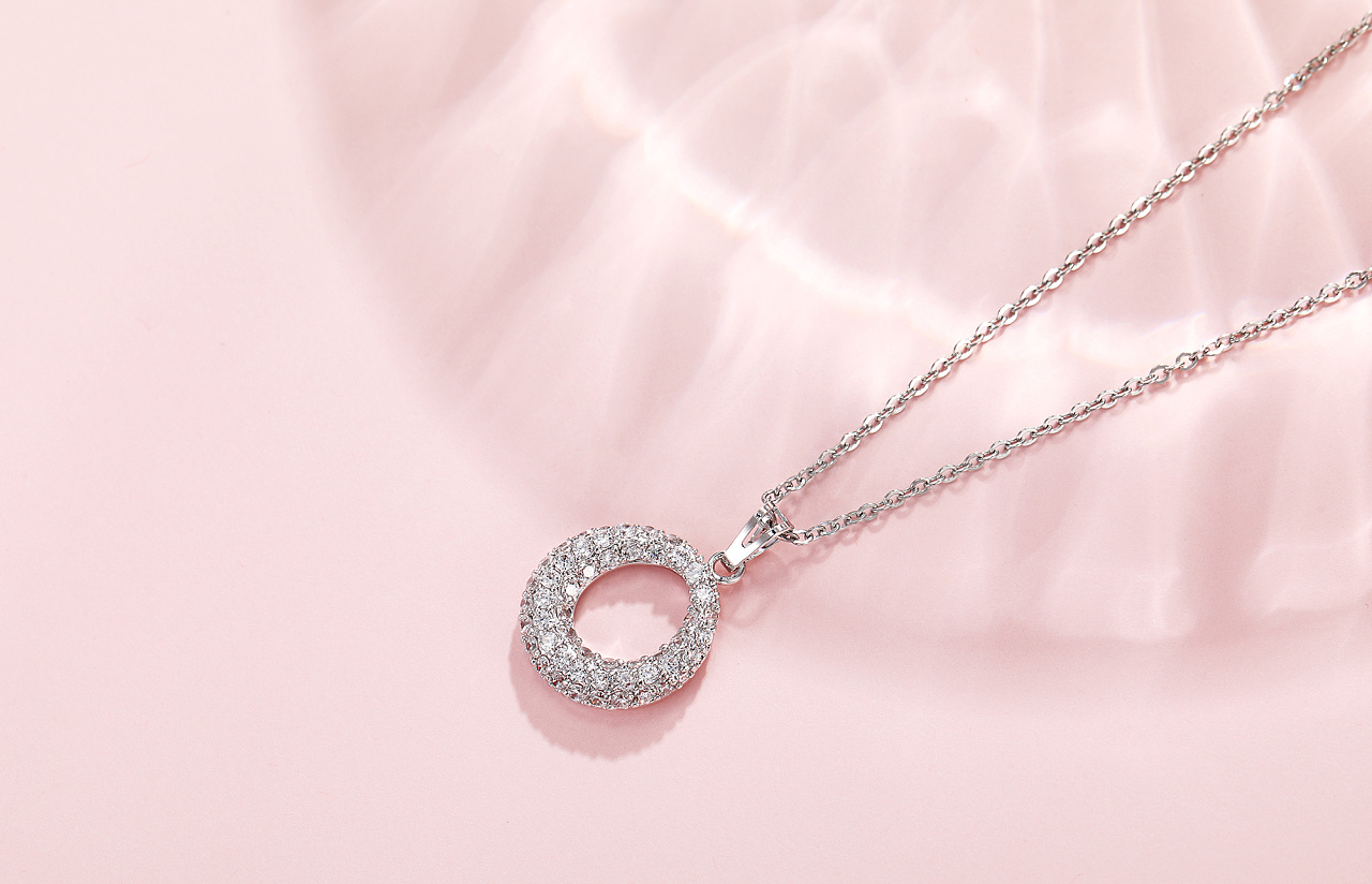 时尚首饰 耳钉 钻石耳钉 白底主图 修图 场景图