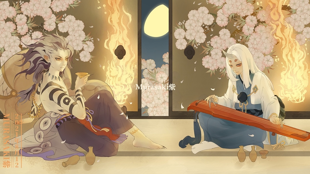 阴阳师同人插画（图ZMjY4MTczOTYw） - 创作习作 - 站酷设计师murasaki阿紫原创素材 - 站酷ZCOOL