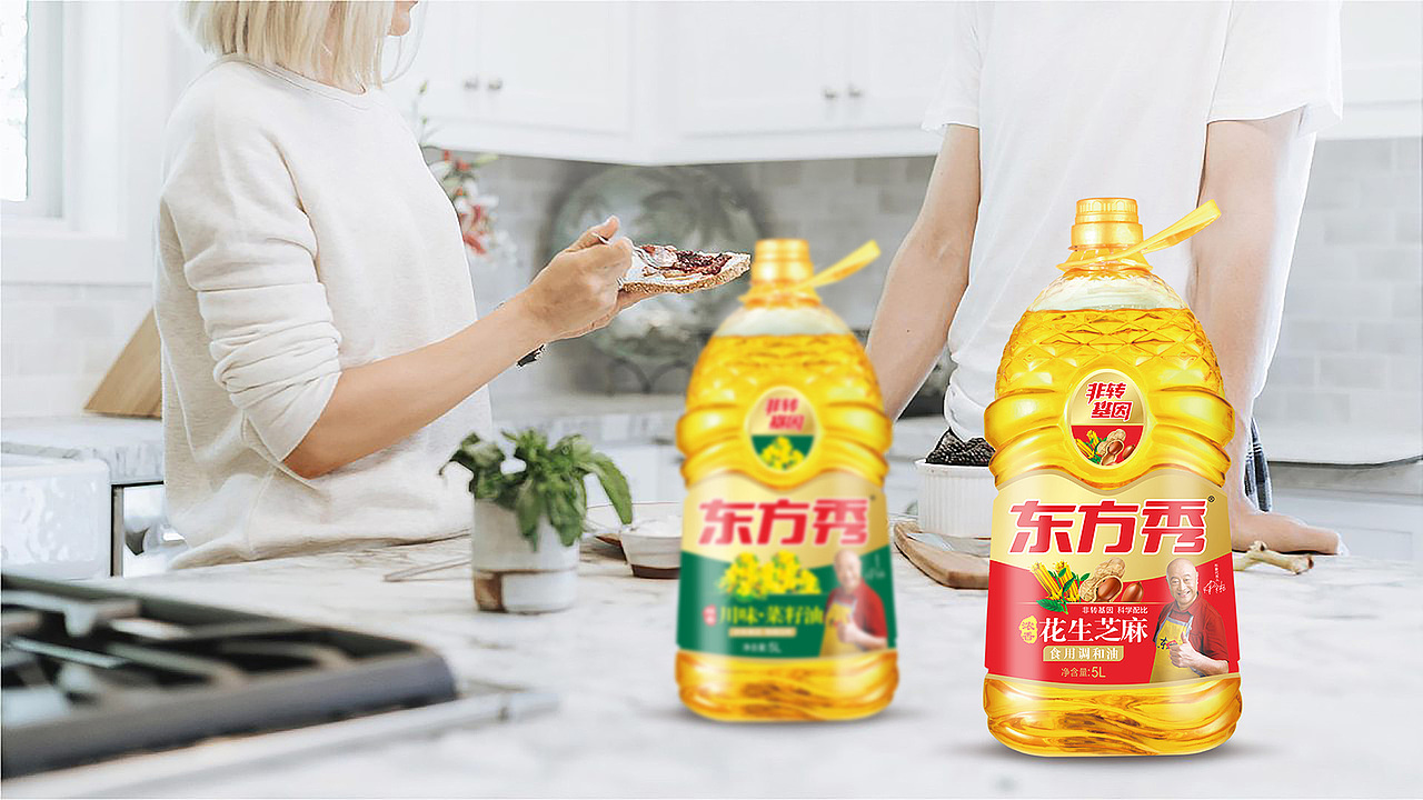 东方秀食用油灵智品牌策划食用油包装设计