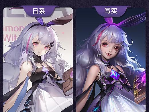 #匠人绘教程#召唤魔女写实&日系半身像对比绘制教程