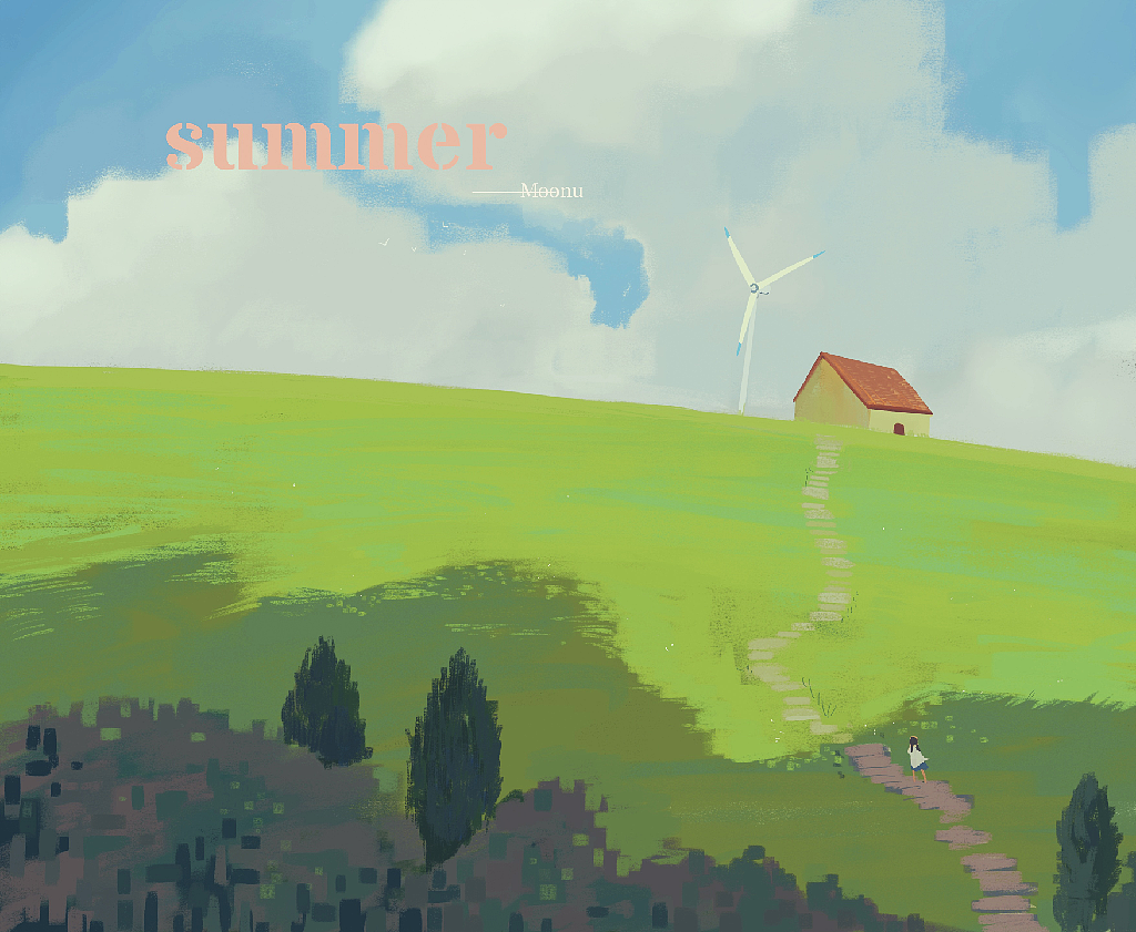 夏天（图ZMjA4NTM4NTE2） - 创作习作 - 站酷设计师墨墨鱼呀原创素材 - 站酷ZCOOL